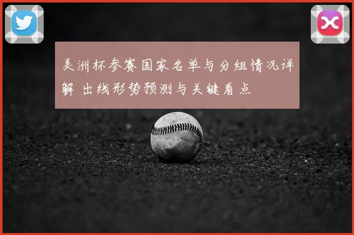 美洲杯参赛国家名单与分组情况详解 出线形势预测与关键看点